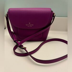 Kate Spade Elsie Pebbled Leather Baja Rose Crossbody Bag